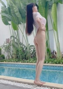 朱可儿 条纹泳衣凸点勒B[2V1.5G]